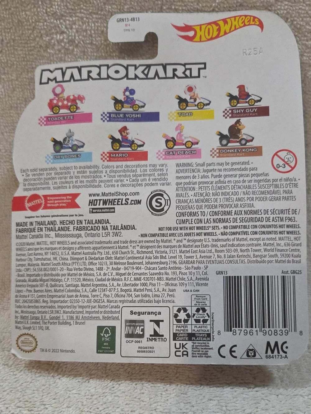 MARIOKART HOT WHEELS - CAT PEACH